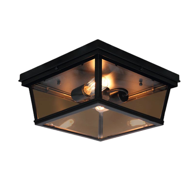 Metal Ceiling Light Fixture Industrial Style Ceiling Flush Mount