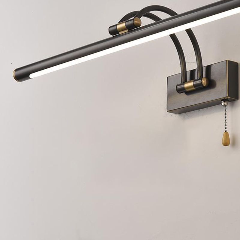 Lineaire vorm metalen wandlicht Modern 1-licht spiegel Wandbevestiging Licht