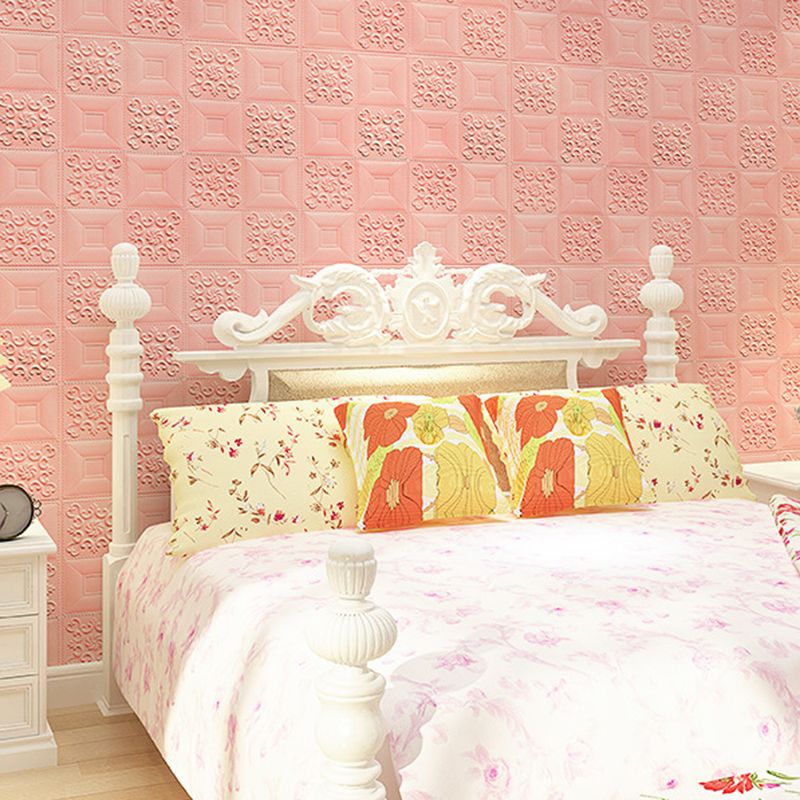 Modern Wall Paneling Peel and Stick Texture Effect Design Square Wall Paneling