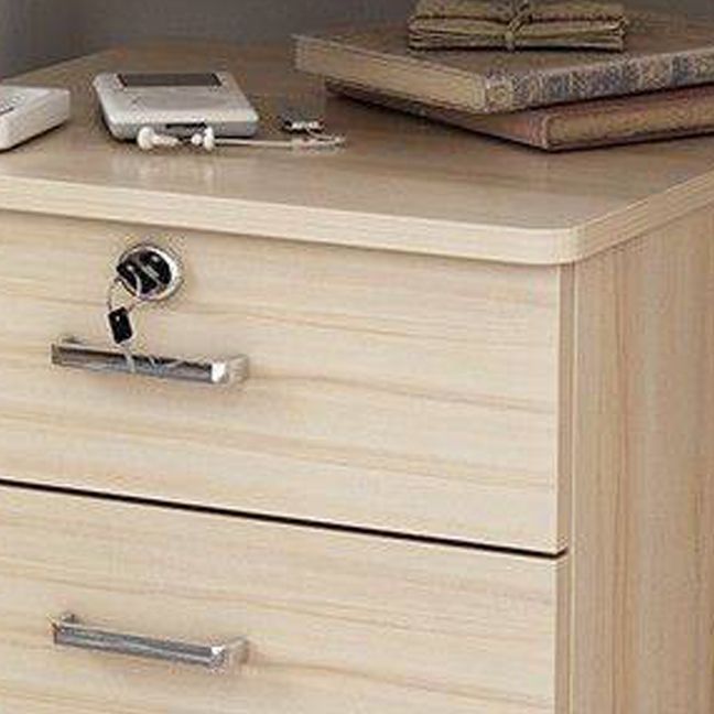 Modern Filing Cabinet Wood Vertical Filing Cabinet with Wheels