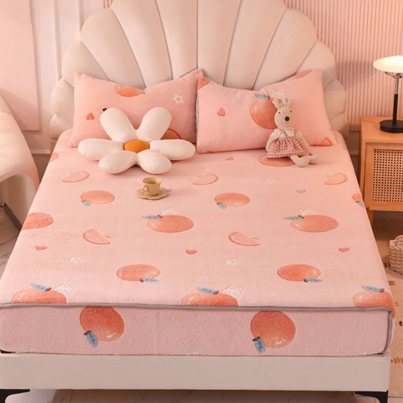 Micro Flannel Sheet Cartoon Pattern Breathable Ultra-Soft Non-Pilling Sheet