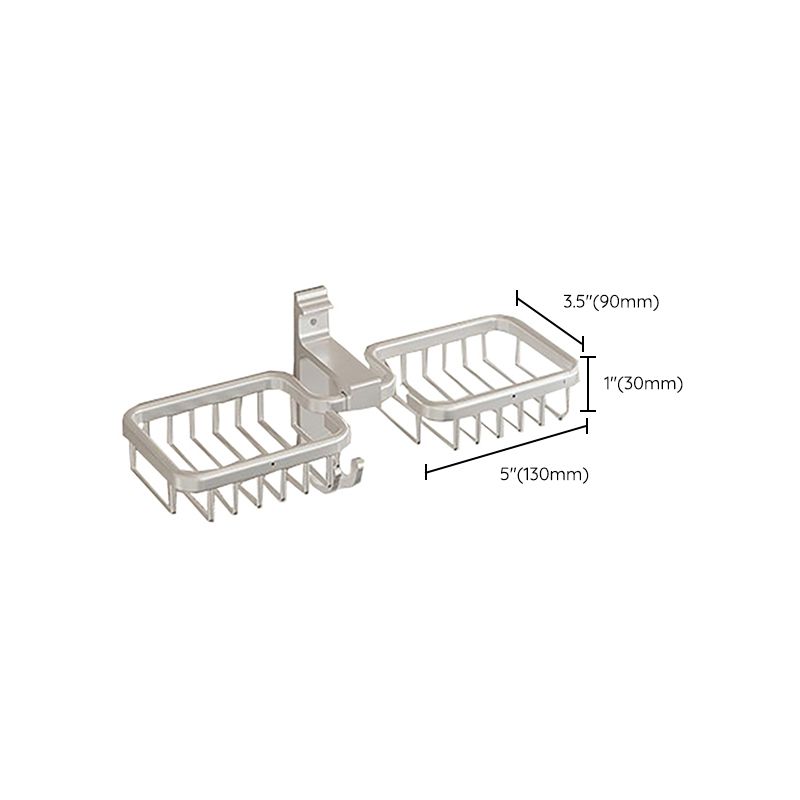 Modern Polished Chrome Bathroom Accessory Set Bath Shelf/Towel Bar/ Paper Holder Included