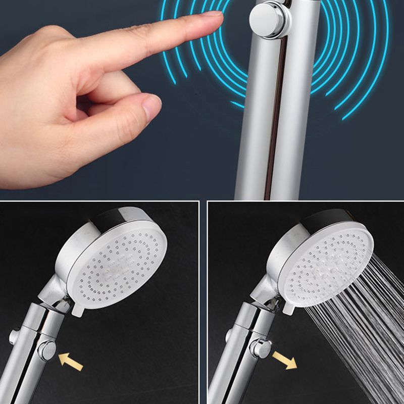 3 Sprays Shower Head Adjustable Spray Pattern Swivel Handheld Shower Head