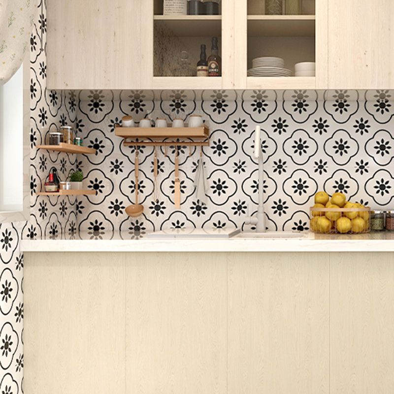 Modern Kitchen Backsplash Wallpaper Peel and Stick Field Tile