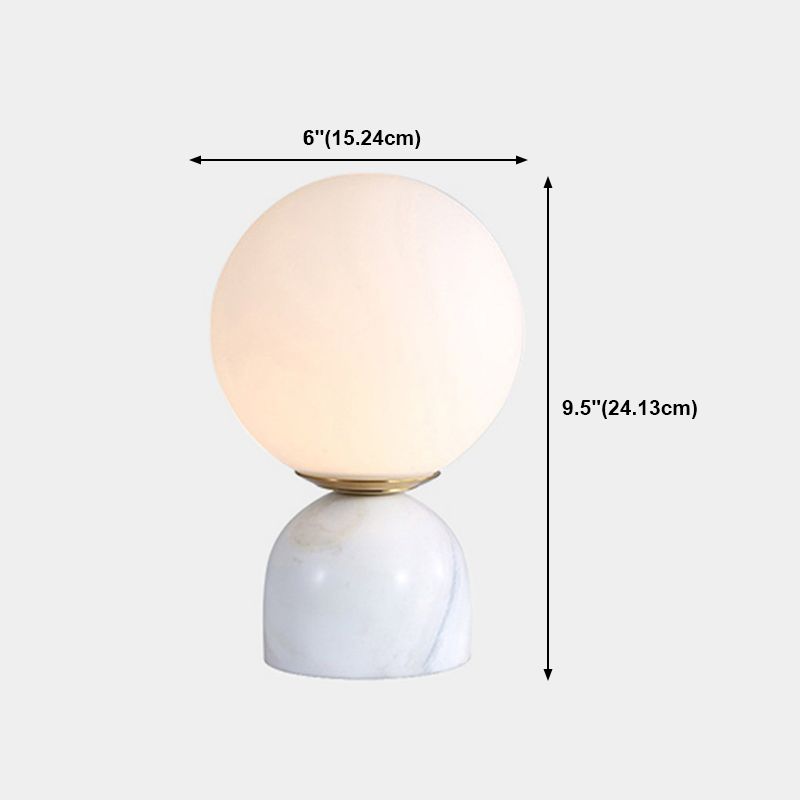 Modern Style Geometric Night Table Lamps Glass 1 Light Table Lamp