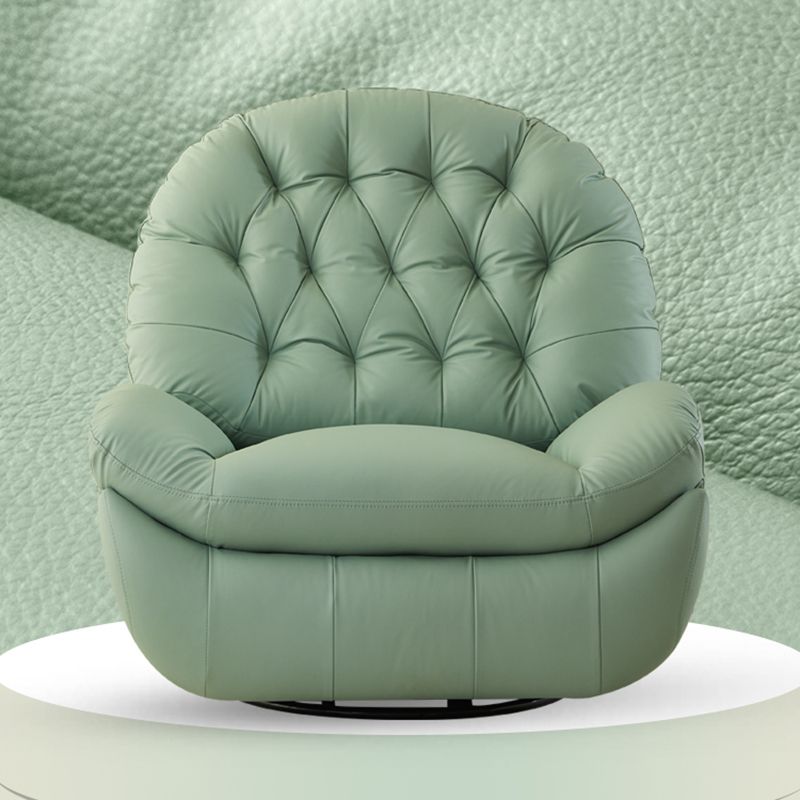 Swivel Rocker Manual Standard Recliner Solid Color Upholstered Recliner Chair