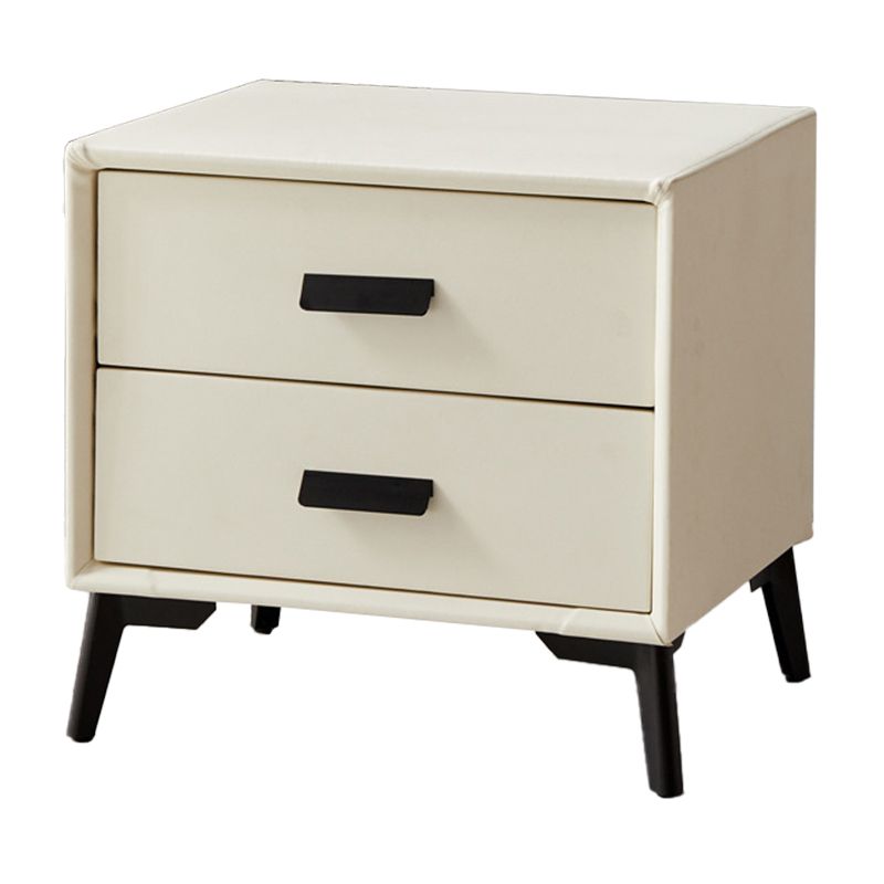 Modern Bedside Cabinet Solid Wood Accent Table Nightstand for Bedroom