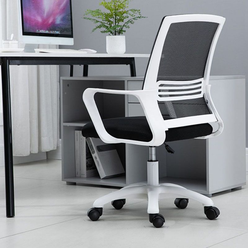 Modern Fixed Arms Conference Chair Mesh Back Desk Chair for Office