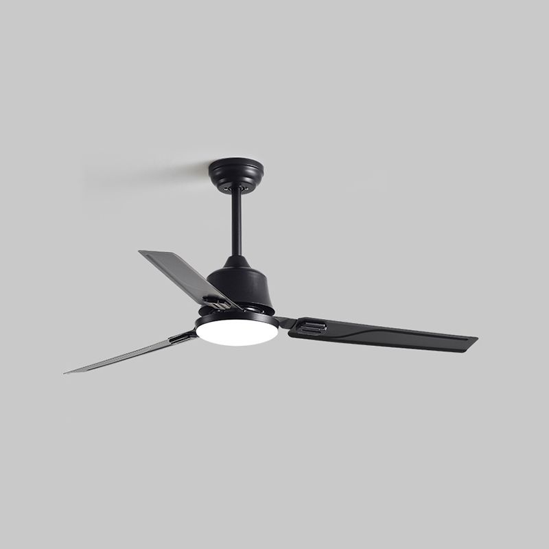 Contemporary 52" Ceiling Fan Lighting with Metal for Restaurant