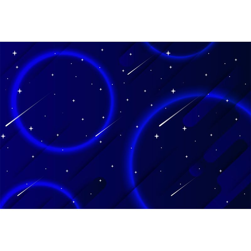 Universe Pattern Mural Wallpaper Illustration Indoor Wall Mural