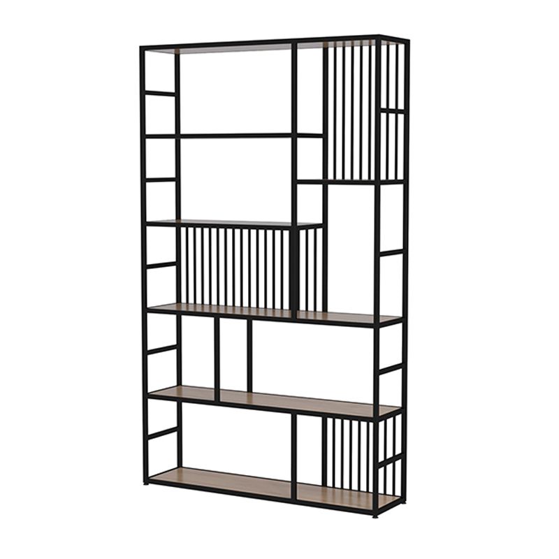 Metal Open Bookcase Scandinavian Bookshelf with Shelves for Office