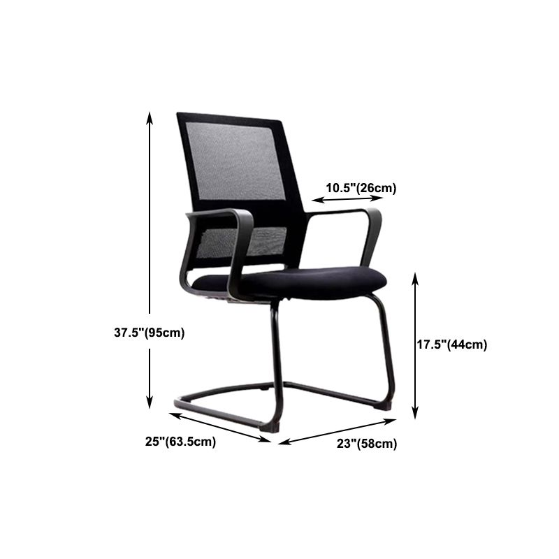 Contemporary Ergonomic Office Chair Mid-Back Breathable AirGrid Desk Chair