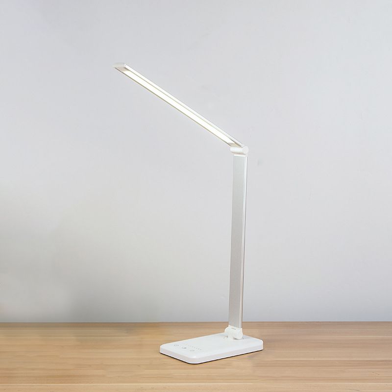 USB Table Lamp with Touch Control, Metal Task Folding LED Table Light for Bedroom