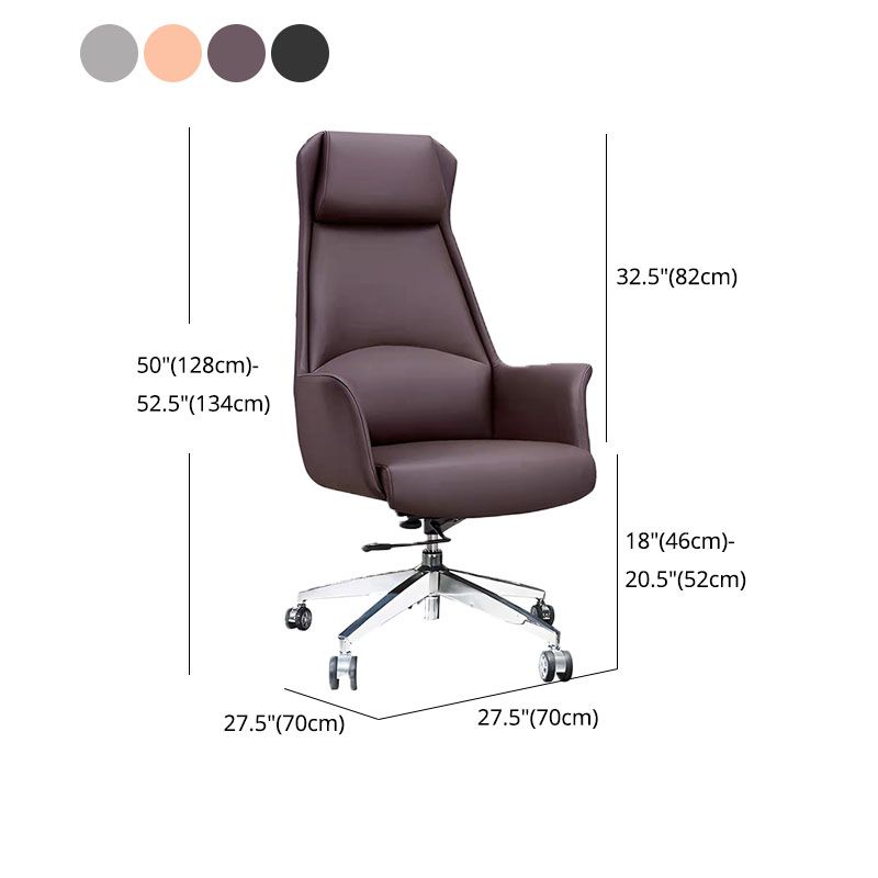 Mid / High Back Office Chair Rotatable Upholstered Managers Chair with Wheels