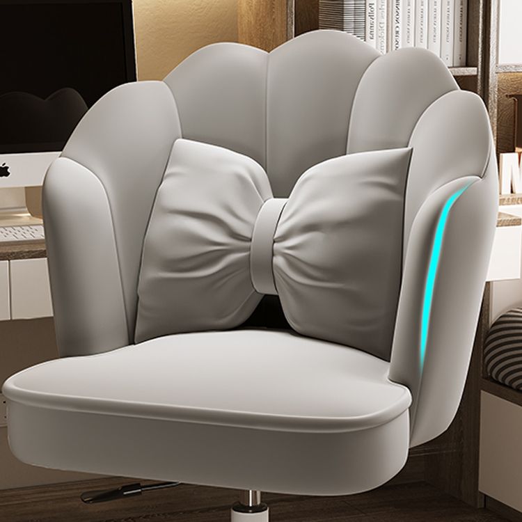 Modern Velvet Computer Desk Chair Armless Upholstered Office Chair