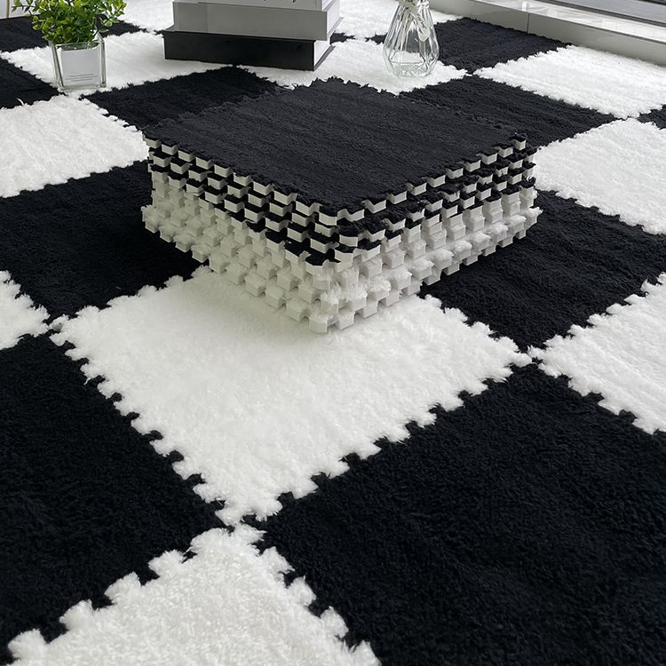 Dark Color Level Loop Carpet Tile Non-Skid Interlocking Bedroom Carpet Tiles