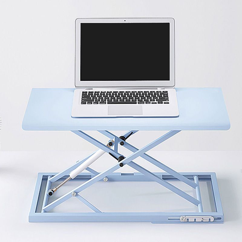 Rectangular Shaped Collapsible Laptop Table Wood Task Desk in Black/White