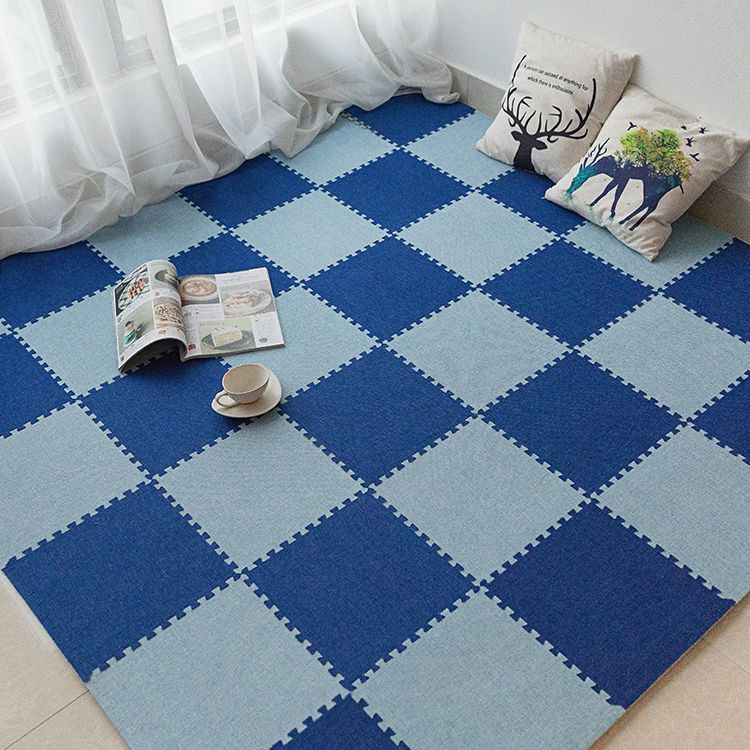 Level Loop Carpet Tile Colorful Non-Skid Interlocking Bedroom Carpet Tiles