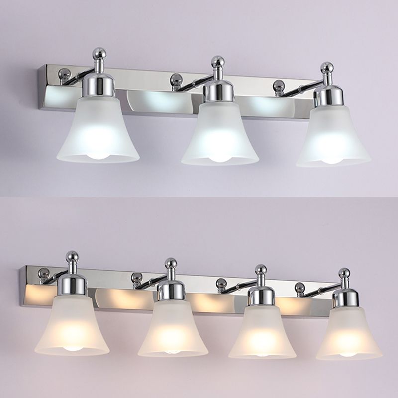 Modern Simple Makeup Mirror Light Nordic Bathroom Stainless Steel Mirror Lamp Fixture