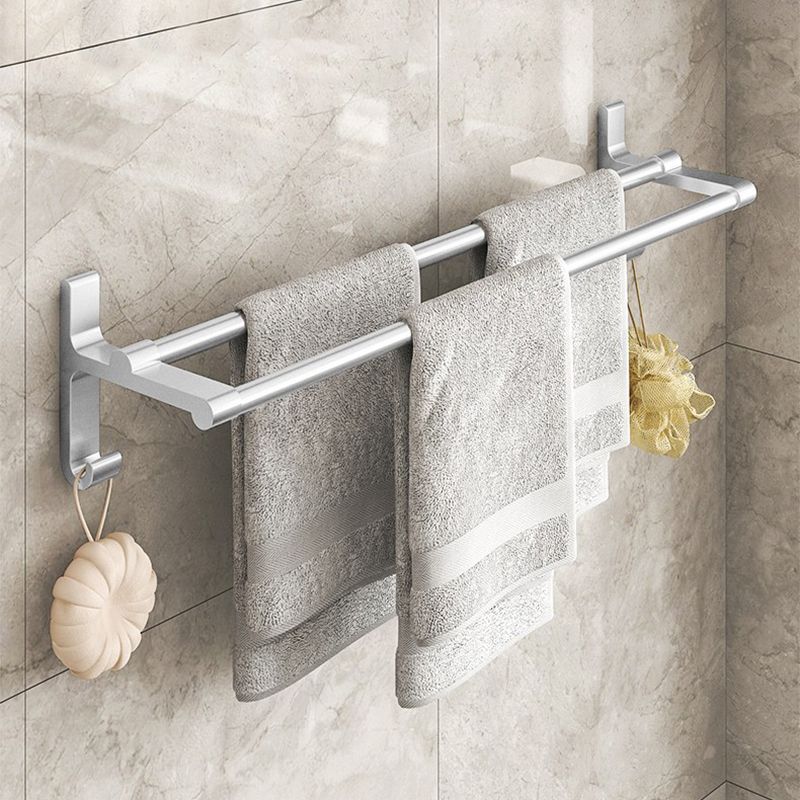 Chrome/Black Classic Bathroom Accessory Set Modern Bath Shelf/ Towel Bar & Paper Holder