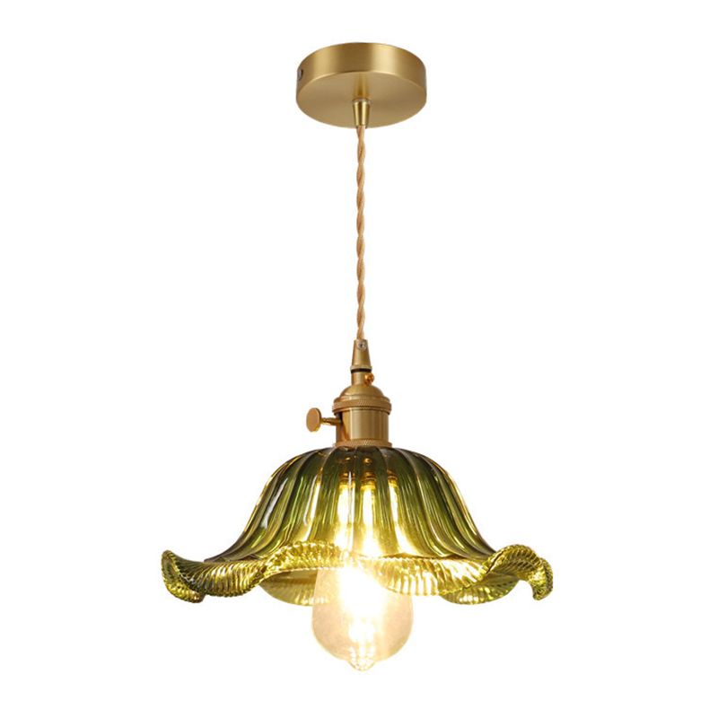 Restauranda ombreggiata Light Aibrowture in stile vintage Glass A sospeso a sospensione Luce