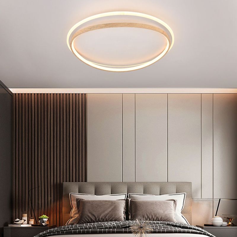 Modern Minimalist Flush Mount Light Fixtures Circle Flush Light for Kids Room