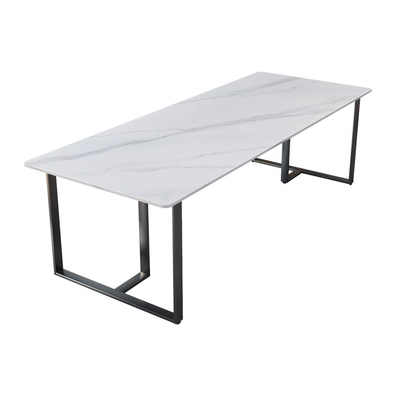 Rectangle Sintered Stone Top Office Desk Industrial Writing Desk for Office