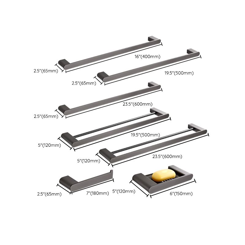 Contemporary Bathroom Accessory As Individual Or As a Set with Towel Bar