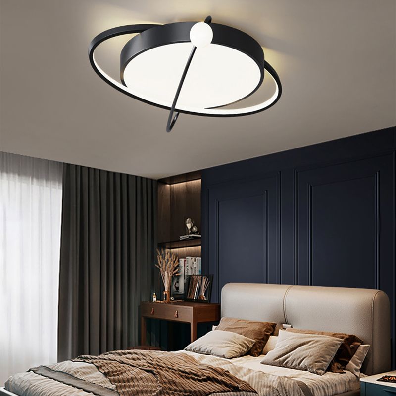 Modern Style Geometry Shape Ceiling Fixtures Metal 3 Light Flush Ceiling Light Fixtures