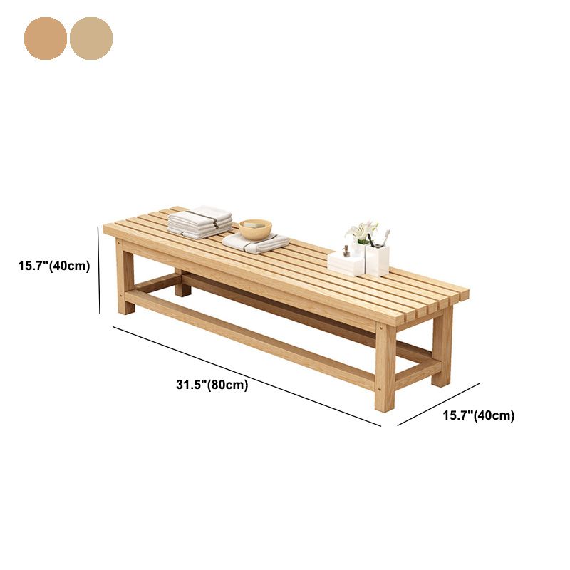 15.7" Wide Modern Entryway and Bedroom Bench Wood Bench with Legs