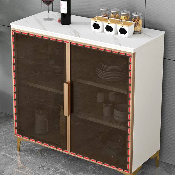 Modern Sideboard Stone Top Dining Sideboard with Door for Living Room