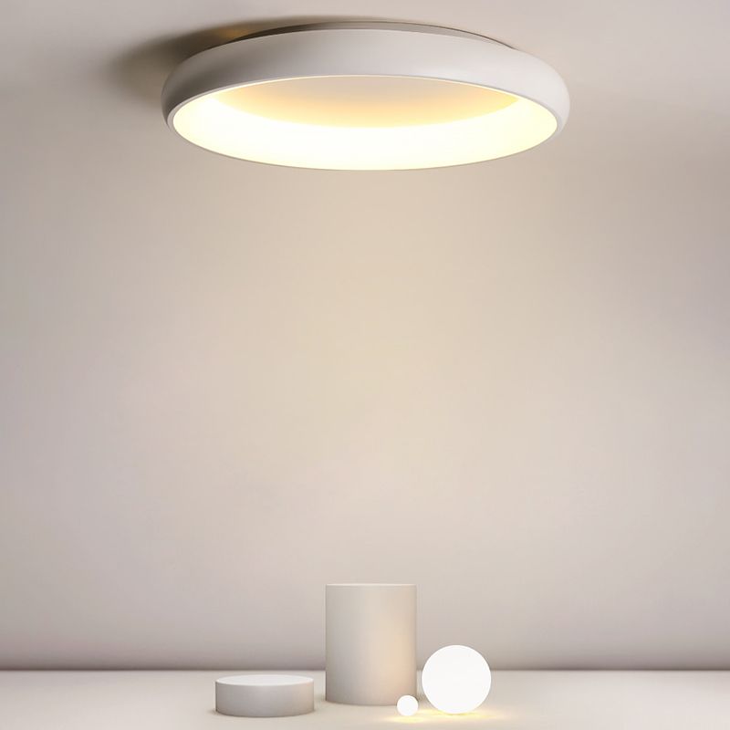 White Flush Mount Lighting LED Contemporary Ceiling Light for Home