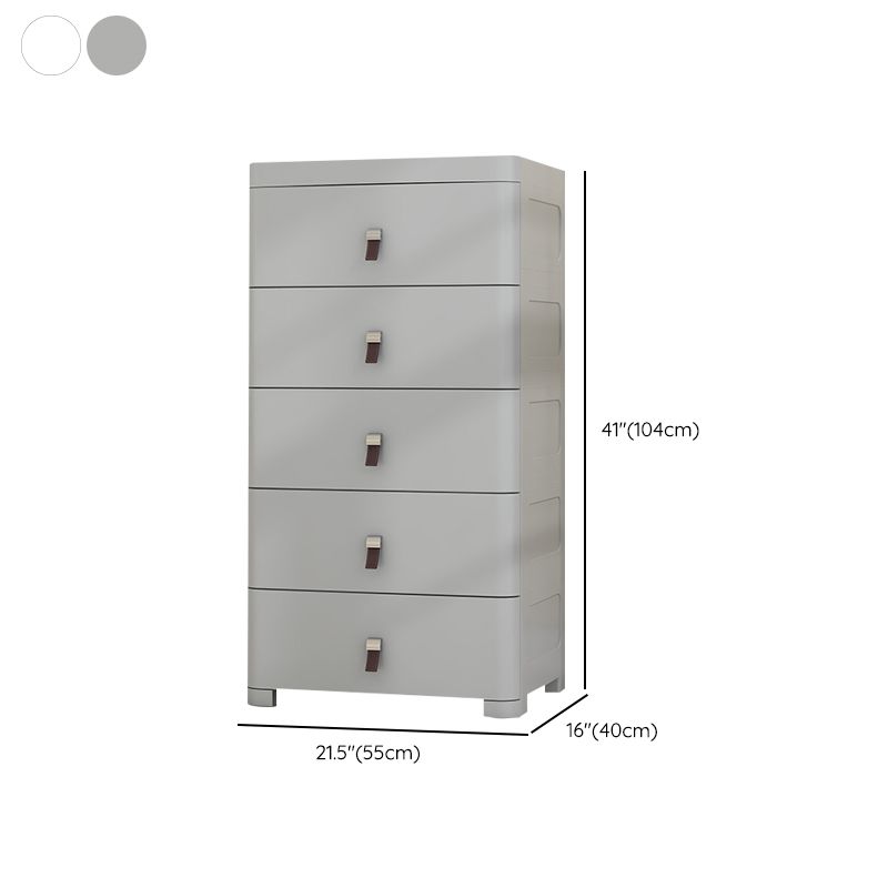 Modern Rectangle Kids Chest Home Plastic Kids Vertical Dresser