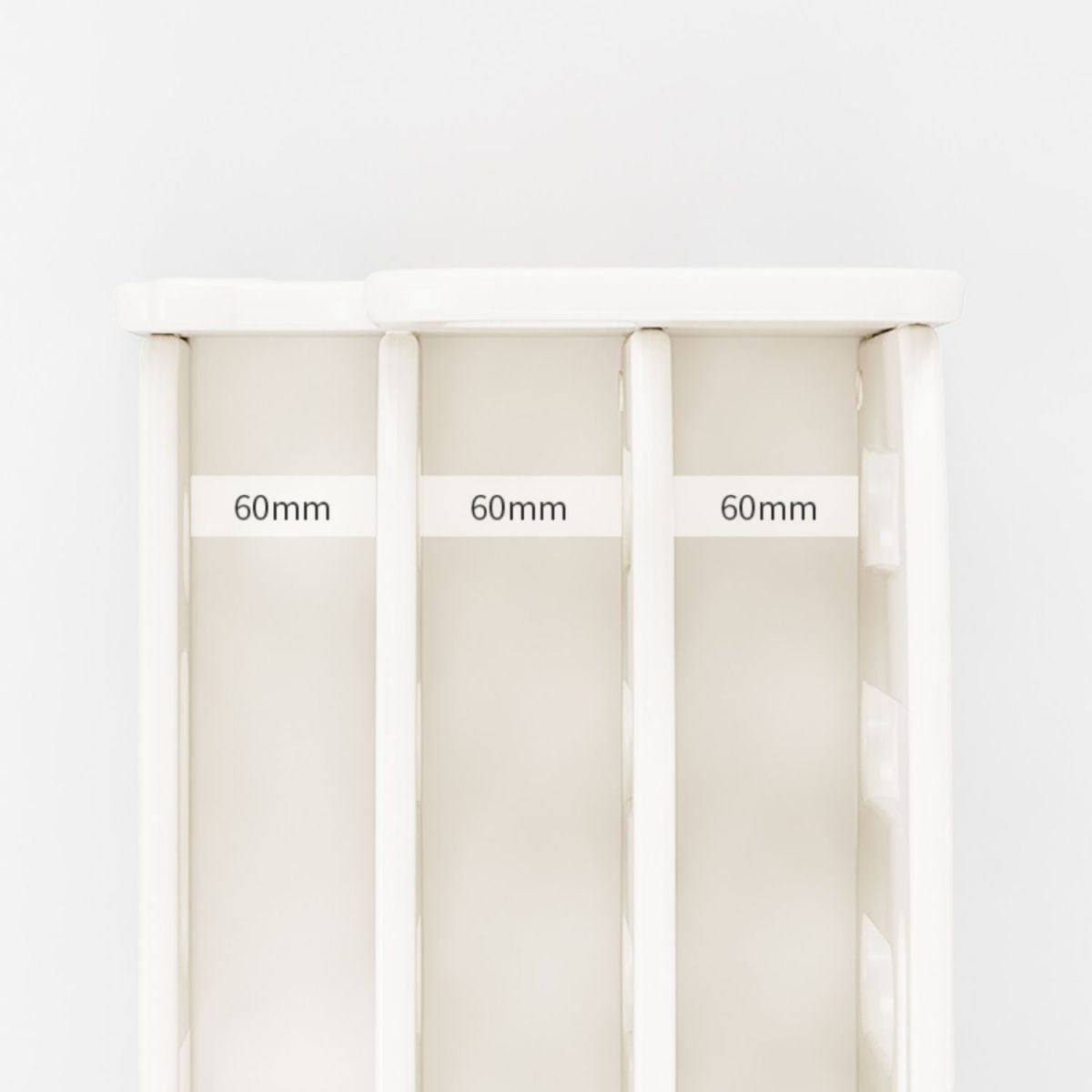 Contemporary Book Display Plastic Shelf Bookcase in Closed Back