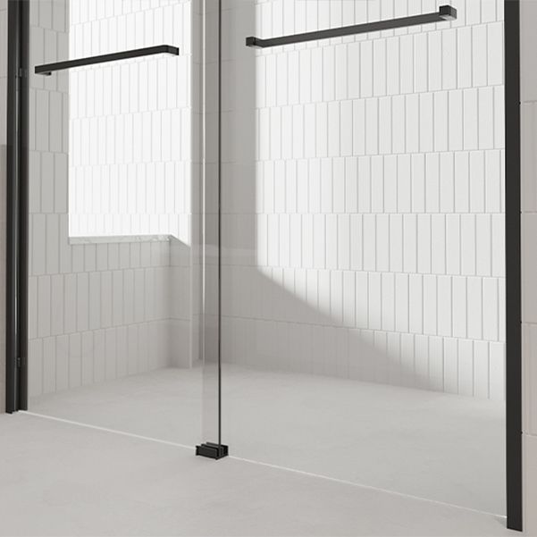 Transparent Tempered Shower Bath Door Double Sliding Shower Door