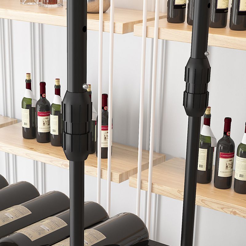 Modern Iron Wine Bottle & Glass Rack Hanging Adjustable Wine Rack Kit