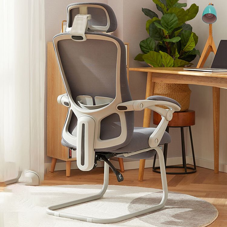 Modern Padded Arms Office Chair Tilt Mechanism No Distressing Ergonomic Chair