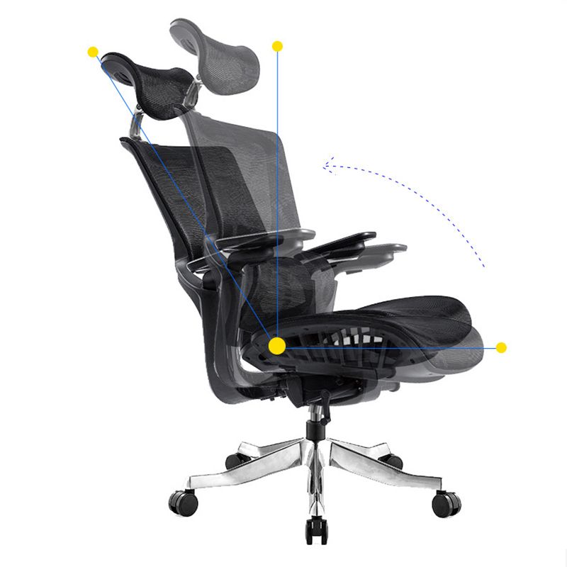 Modern Arms Included Executive Chair Height-adjustable Managers Chair for Office