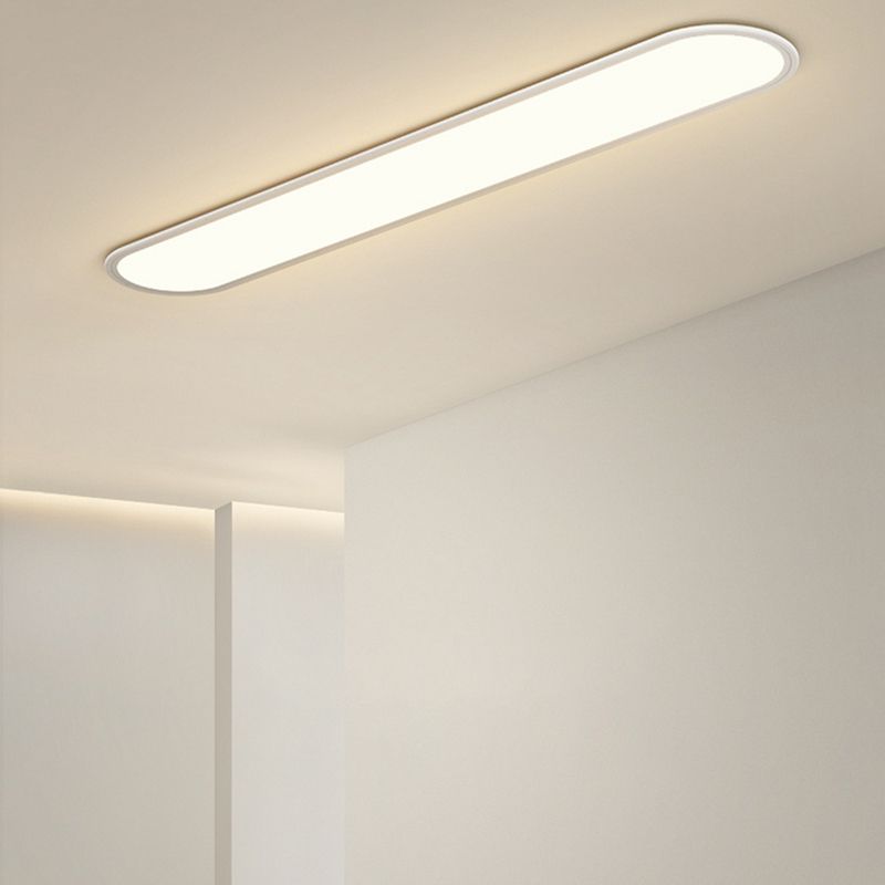 White Flush Light Modern Simple Flush Mount Ceiling Lamp for Living Room