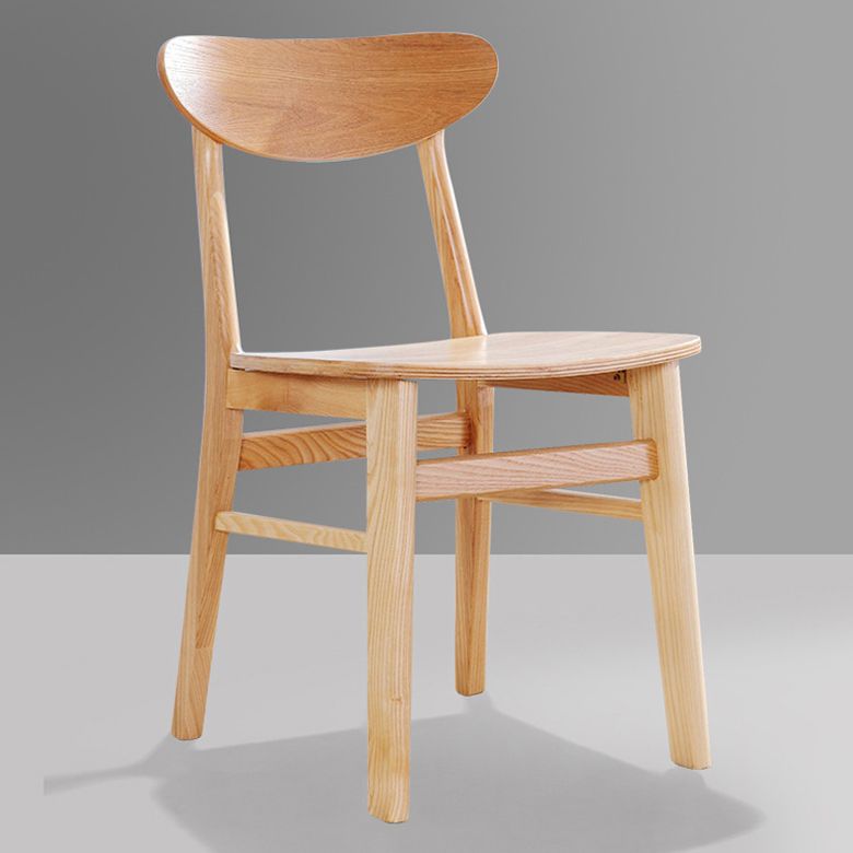 Contemporary Style Chairs Armless Chairs for Kitchen with Wood Legs