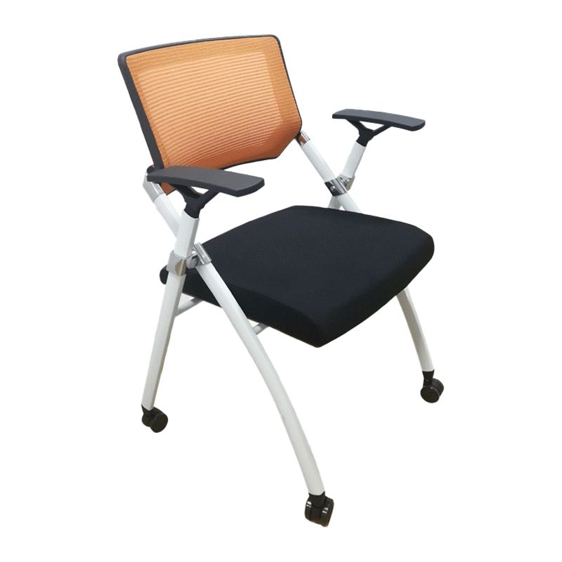 CorLiving Workspace Desk Chair in White Frame Conference Chair