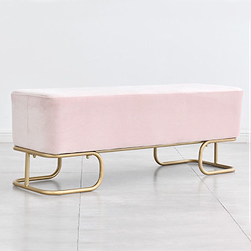 15.75" Wide Glam Solid Color Bench Cushioned Bench for Bedroom