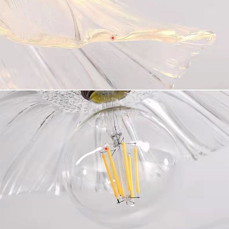 Lotus Leaf hangende hanglamp industriële hanglampen met glazen schaduw