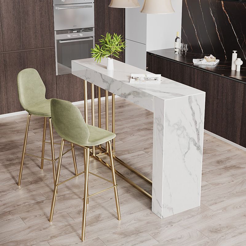 Nordic Sintered Stone Table Rectangle Bar Counter Table for Home