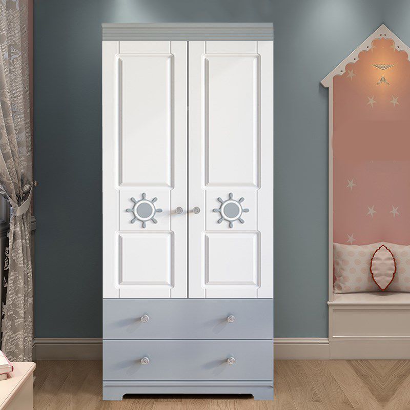 Modern Style Wooden Armoire Cabinet Bedroom Youth Armoire with Drawer