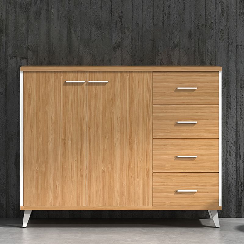 Nordic Style File Cabinets Solid Wood Frame Horizontal File Cabinet Office