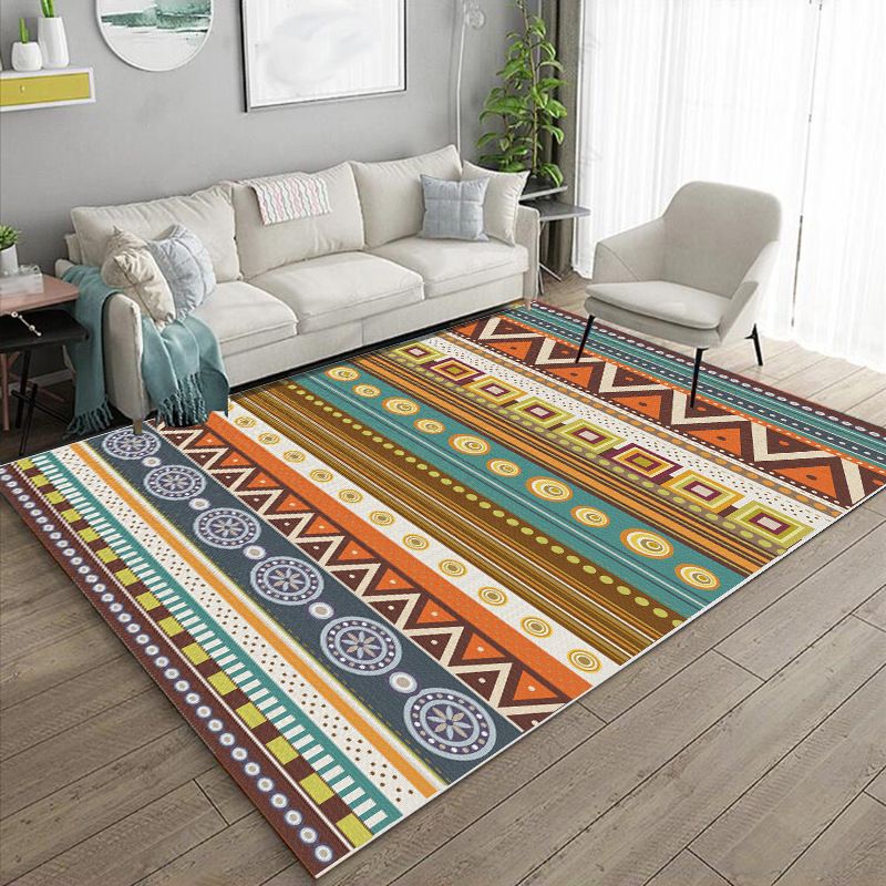 Multicolor Boho-chic gebied tapijt Victoria Tribal Pattern Indoor Rug polyester tapijt voor woonkamer