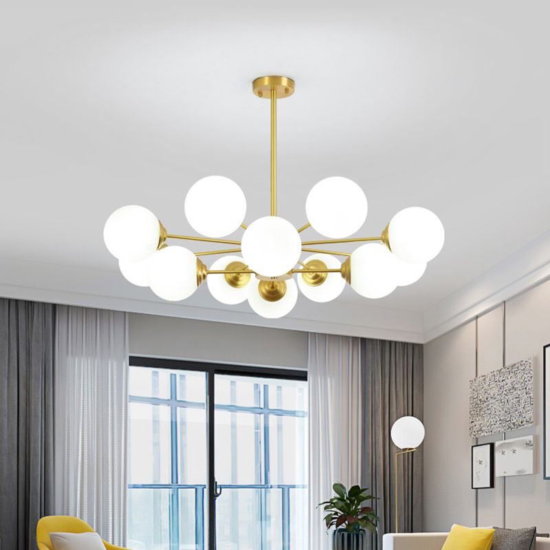 Globe Pendant Lights Modernism Glass Pendant Lighting Fixture for Living Room