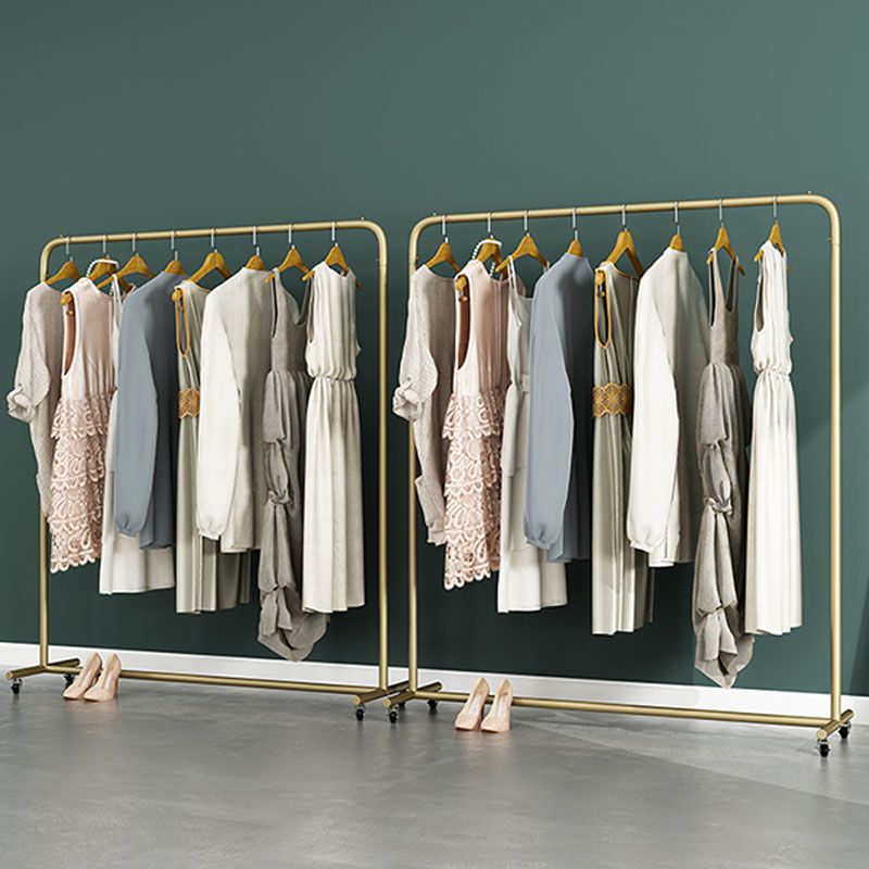 Industrial Style Coat Rack Metallic Free Standing Coat Rack with Sheave