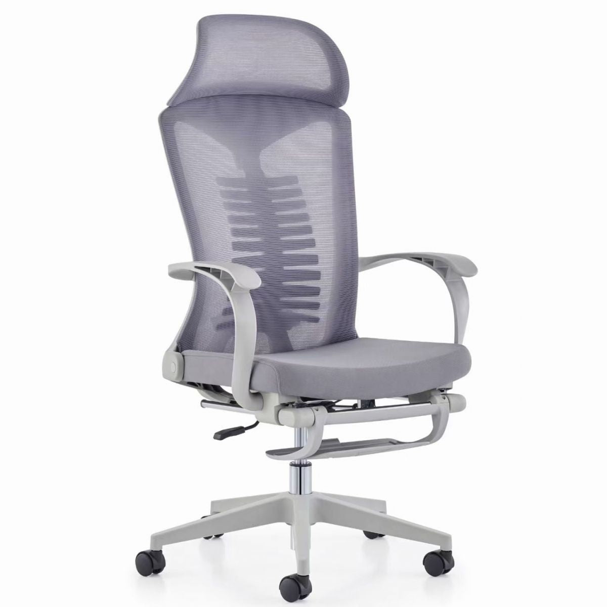 Swivel Headrest Office Chair Adjustable Seat Height Chair with Footrest